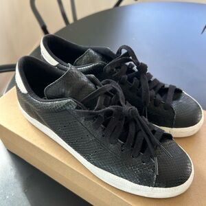 adidas Black match play Low-Top Sneakers with White Sole